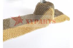 China Bronze Metal Ring Mesh For Teahouse Decoration supplier