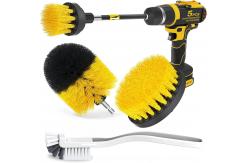 China 5 Pieces 10cm Cordless Drill Scrub Brush Attachment Polypropylene Wire supplier