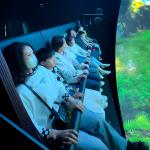 High Technology Indoor 360 Degree Screen VR 9D Orbital Cinema Flying Cinema Motion Theater for sale