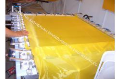China 120T-31 Polyester Screen Printing Mesh Fabric Yellow And White With High Tension supplier
