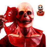 China Realistic Masquerade Latex Halloween Ghost Face Mask 22*28CM manufacturer