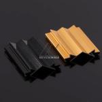 6063 T5 Aluminum Sliding Door Profile Black Anodized Extrusted Heat Insulation for sale