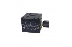 China Small Miniature Goniometer Table 25mm X 25mm With Worm Gear supplier