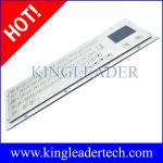 Vandalproof Panel Mount Kiosk Keyboard With Flush / Flat Keys And Touchpad