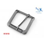 Nickle Color Metal Belt Buckle 38mm Size Polished With Plating Custom Logo for sale