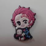 Relief Logo PVC Rubber Patch Cartoon Character Fashion Silicone Badge for sale