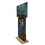 Floor Standing Double Sided Kiosk , Internet Remote Control Vertical Digital Signage