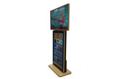 China Floor Standing Double Sided Kiosk , Internet Remote Control Vertical Digital Signage supplier