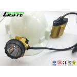 Aluminum Coal Miners Hat Light Helmet Lamp 25000lux Luminous Long Battery Life for sale