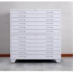 Multi Layer 0.069cbm Ergonomic Handle Metal Drawer Cabinet Knocked Down Structure