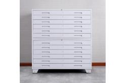 China Multi Layer 0.069cbm Ergonomic Handle Metal Drawer Cabinet Knocked Down Structure supplier