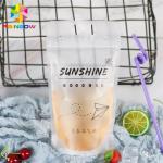 Gravure Printing Plastic Bag Packaging Colorful Straws For Packing Liquid Drink for sale