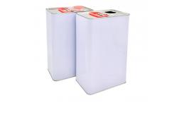 China Empty Tinplate 4L Square Tin Can For Paint Packing supplier