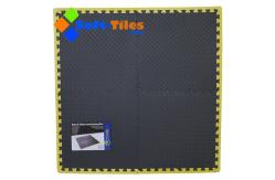 China Yellow Border EVA Gym Foam Flooring Mat supplier