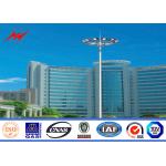 High Mast Light Tower Mast Galvanized Steel Tubular Pole Lamp Poles for sale