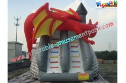 China Dragon Commercial Inflatable Slide , 8L Inflatable Slide Slip For Christmas supplier