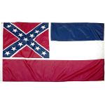 Withstand Strong Winds Mississippi Flag Double-Stitched Hemming Vibrant Colors​ for sale