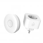 SIXWGH Remote Control Lamp Socket Electronic EU Plug Waterproof Kinetic Energy Switch for sale