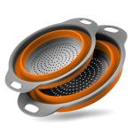 Heat Resistant Portable TPR PP Collapsible Colander Strainer for sale