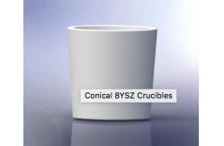 China Fully Yttria Stabilized Technical Ceramic Parts 8YSZ Zirconia Crucibles Melting Or Sintering supplier