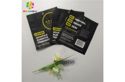 China Customized Foil Pouch Packaging Three Side Sealing Matte Black Surface Smell Proof supplier