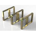 Rfid Tempered Glass Speed Gate Turnstile Fast Passing 900mm width