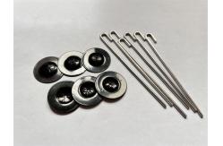 China Pigeon Proofing Alloy ODM OEM Solar Panel Mesh Clips With 28x32mm Washers supplier