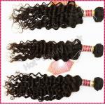 Black Remy Peruvian Virgin Human Hair Extensions 18 22 Loose Wavy Natural Wave
