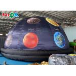Customized Printed Inflatable Planetarium Black Projection Dome Tent For Science Display