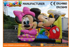 China Pvc Mickey Mouse Commercial Inflatable Bounce House With Slide Easy To Carry supplier