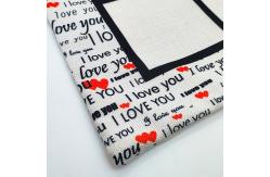China Custom Lovers Linen Sublimation Pillow Cover 4 Panel Sublimation Pillow Case supplier