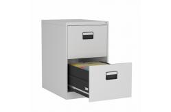 China Lockable 2 Drawers Office File Storage Cabinet With Simple Handle supplier