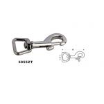 Zinc alloy diecast nickel plated square swivel eye bolt snap hook