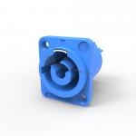 Ip44 Industrial Power Female Connector Indoor Use Blue Input for sale