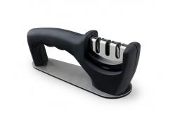 China Portable Home Knife Sharpener / Walmart Knife Sharpener With Stainless Steel Base supplier
