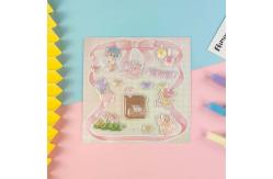 China Customized Hollow Bubble Vinyl Stickers Reward Foam Animal For Diy Gift supplier
