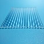 V Shaped Clear Fused Quartz Rod OD 2.4mm OD 5mm Abrasion Resistance for sale