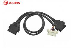 China OBD2 OBDII Male to Honda OBD2 Female and OBD2 Female Splitter Y Cable supplier