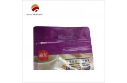 China CMYK Printed Flat Bottom Bag Moisture Proof Packaging With Zipper supplier