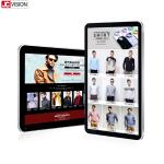 2K Indoor Digital Signage Displays Digital Kiosks Touch Screen Black Silver Frame for sale