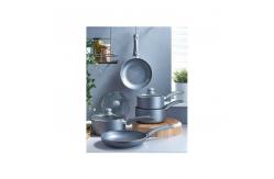 China 5 Pieces Marble Cast Aluminum Non Stick Fry Pan And Pot Cookware Set supplier