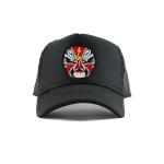 2D Embroidered 5 Panel Trucker Cap With Plastic Buckle Back Closure Lightweight