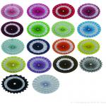 Double paper fan 6 inches 15 cm 8 inches 20 cm 10 inches 25 centimeters 12 inches 30 centimeters 14 inches 35  40 inches for sale