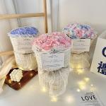 Qixi Graduation Birthday 20x35cm Soap Bouquet with Multiple Color Rose Perfect Girlfriend Present for sale