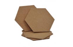 China PET Sound Absorbing Hexagon Acoustic Panels For Home Office Classroom Wall supplier