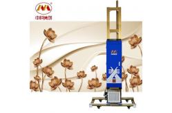 China Zkmc 3d UV Wall Printer , Limitless Width Direct To Wall Inkjet Printer supplier