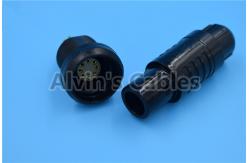 China Medical 8 Pin Plastic Electrical Connectors Quick Push Pull Self Locking System supplier