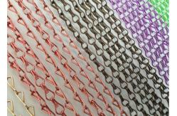 China Salon Partition Metal Mesh Drapery Composed By Double Hook Aluminum Chains supplier