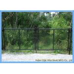 Woven Vinyl Coated Chain Link Fence Gate With Galvanized Steel Wire Fit Backyards for sale