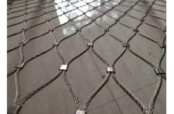 China Woven Flexible Black Oxide Cable Mesh , High Tensile SS Cable Mesh supplier